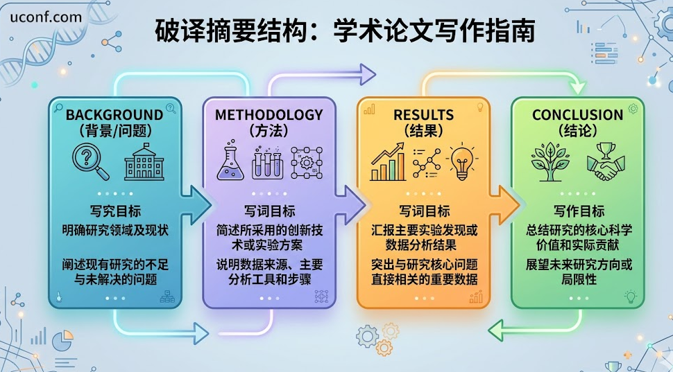 学术论文摘要Abstract四步写作公式与结构拆解图解