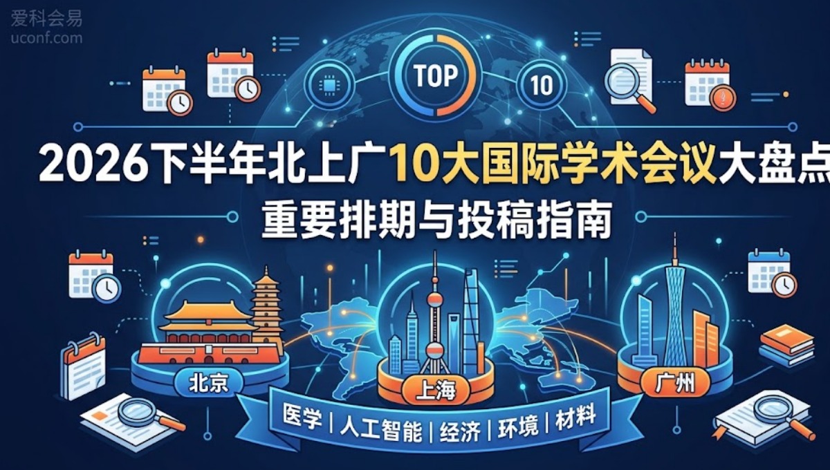 2026年下半年北上广10大国际学术会议大盘点：重要排期与投稿指南