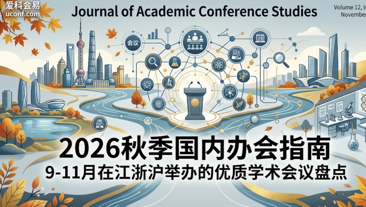 2026秋季国内办会指南：9-11月江浙沪10大优质学术会议盘点