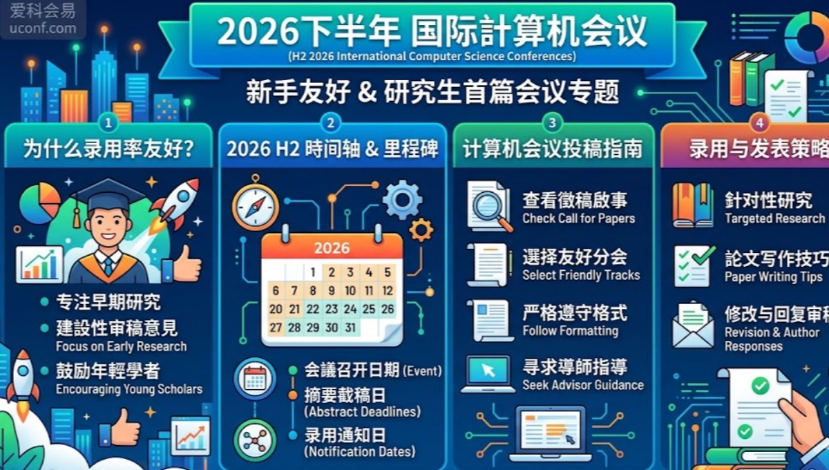 研究生首篇会议论文投哪里？2026年9-12月新手友好国际会议盘点