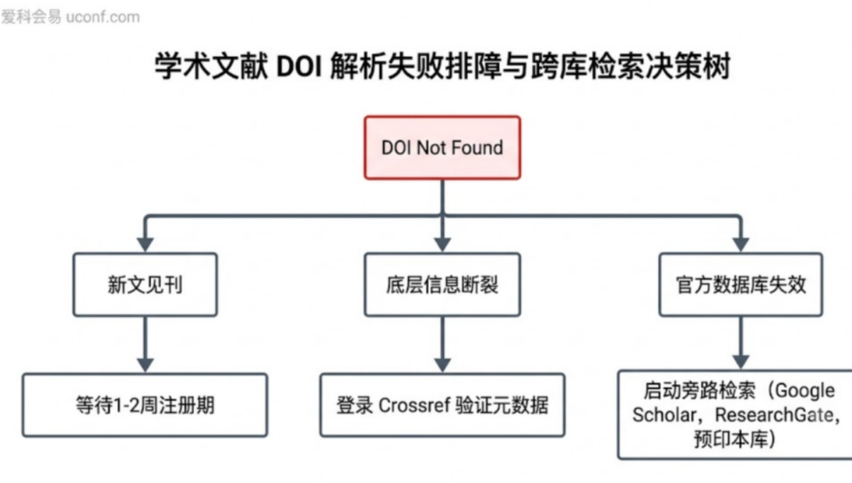 学术会议论文DOI号解析失败怎么办？跨数据库文献检索与修复技巧