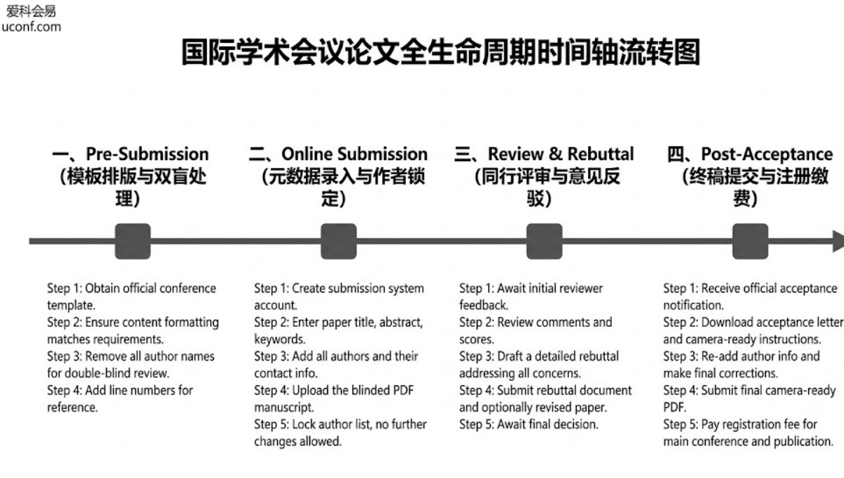国际学术会议投稿流程全解析：从初稿准备到Camera-Ready提交
