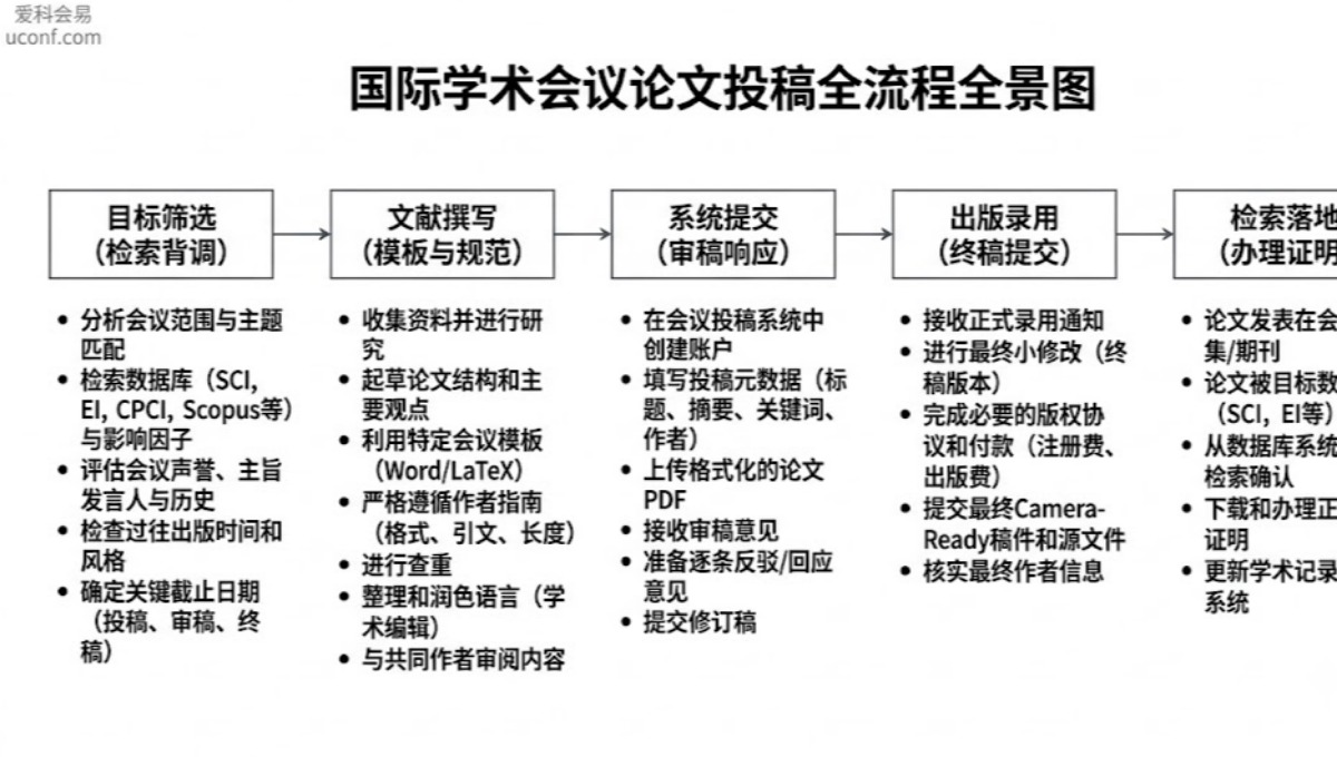 EI学术会议投稿全流程指南：从选会到检索的实战建议