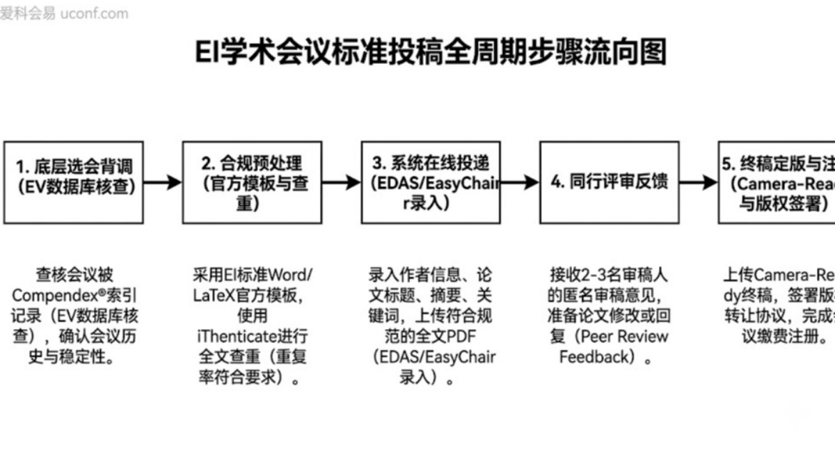 EI会议投稿步骤详解：从选会背调到Camera-Ready终稿提交
