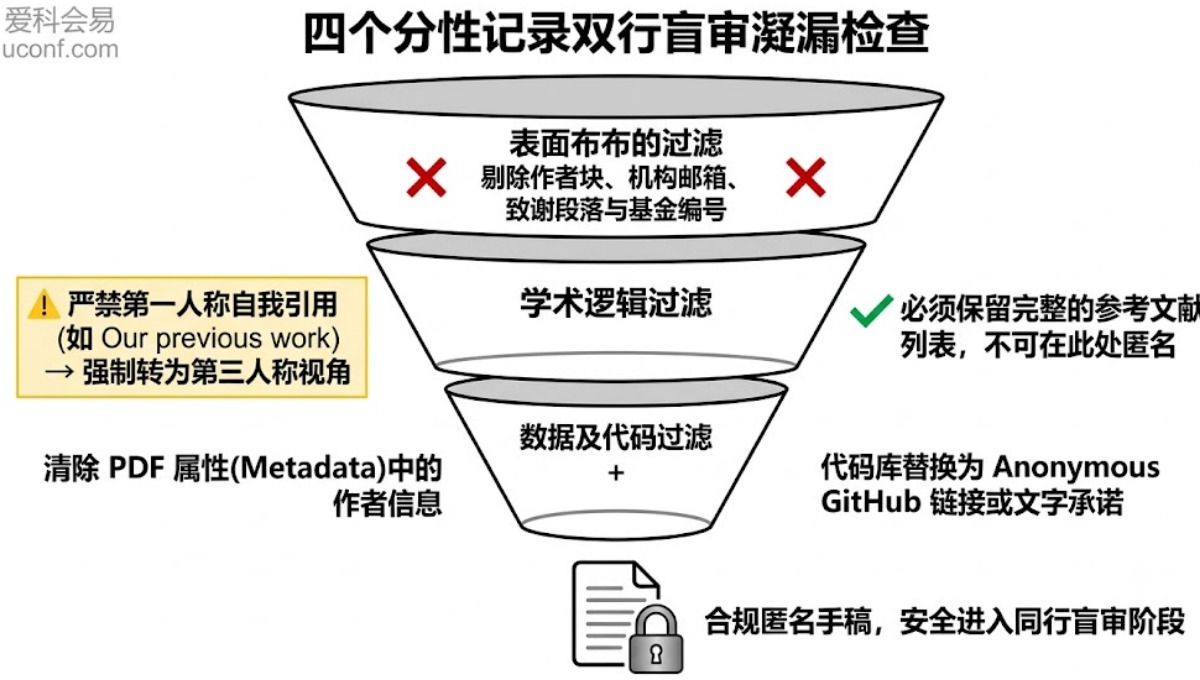 双盲审(Double-blind)会议论文怎么匿名？彻底隐藏作者信息实操指南