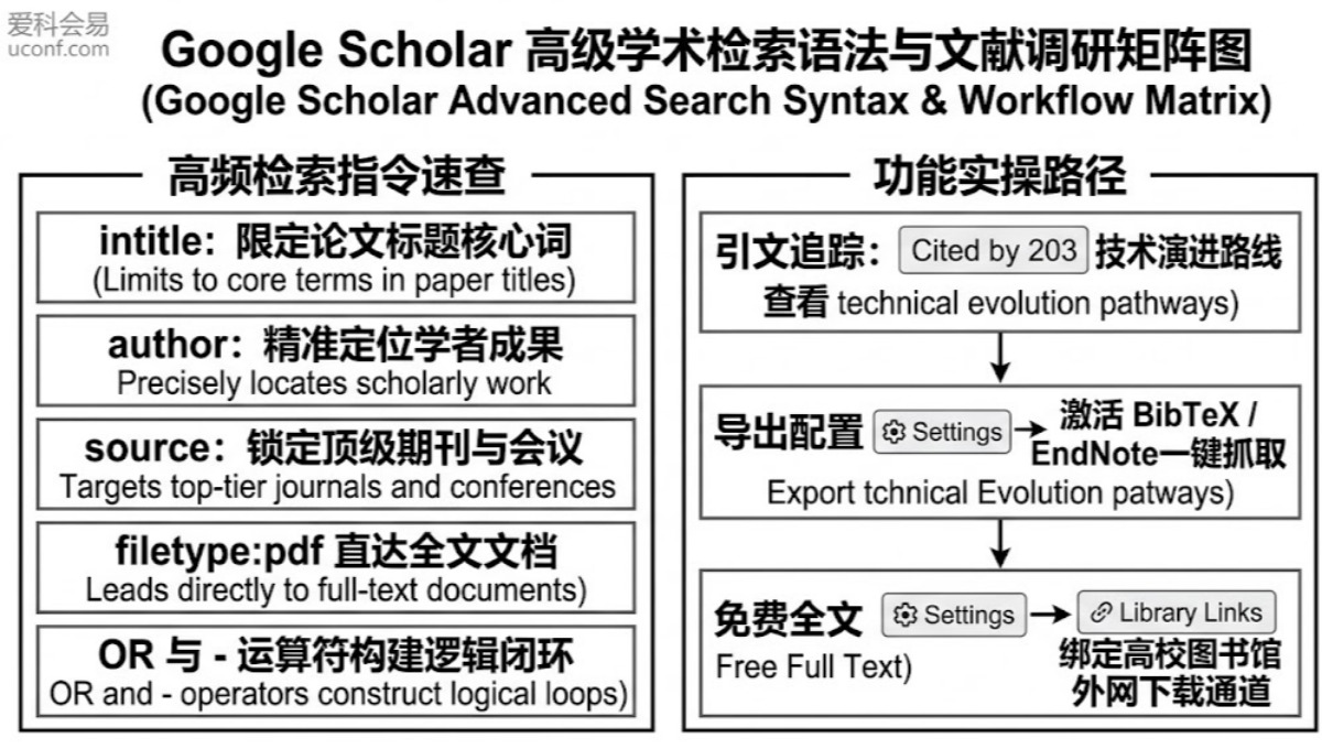 Google Scholar怎么用？谷歌学术搜索技巧与高级检索语法全指南