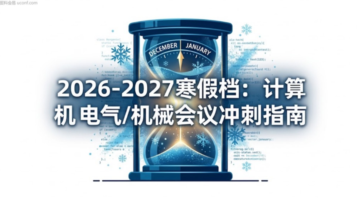 2026年寒假最新EI会议截止日期汇总：计算机、电气与机械方向推荐