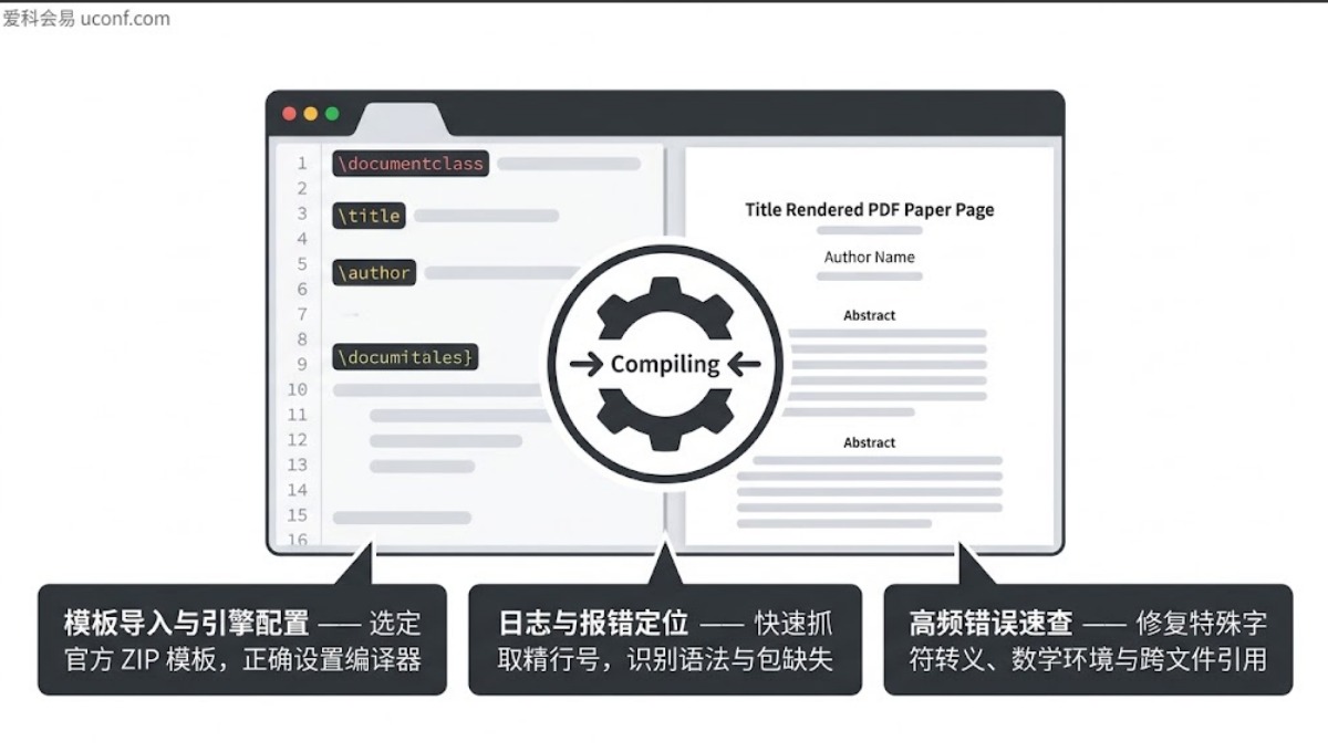Overleaf 论文模板怎么用？LaTeX 新手排版与编译报错快速排查指南
