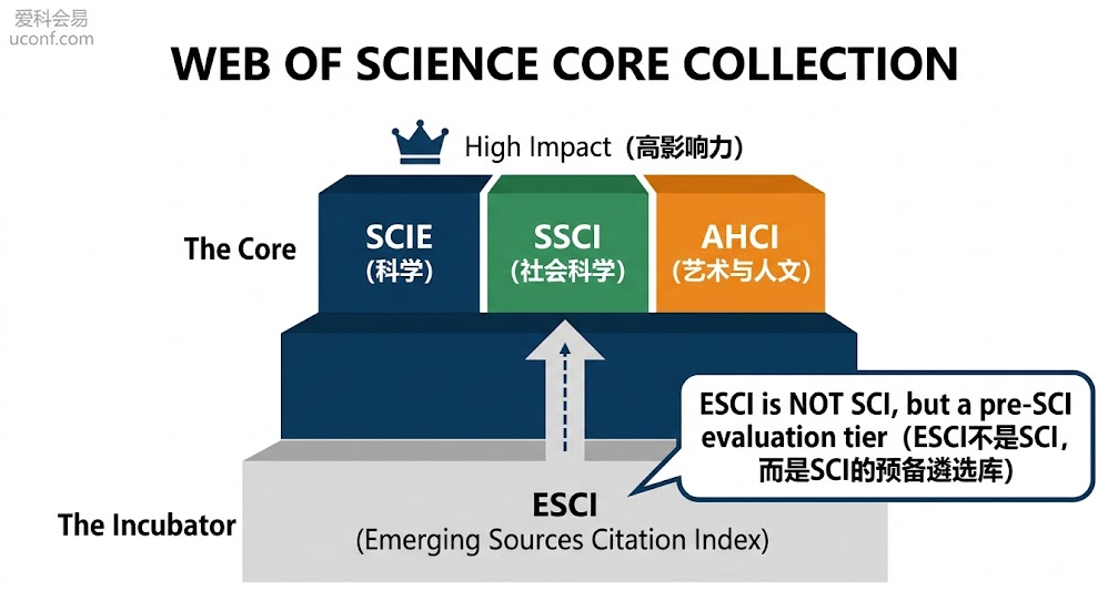 Web of Science核心合集SCIE与ESCI数据库层级分类与晋升关系解析图 三、 SEO文章正文