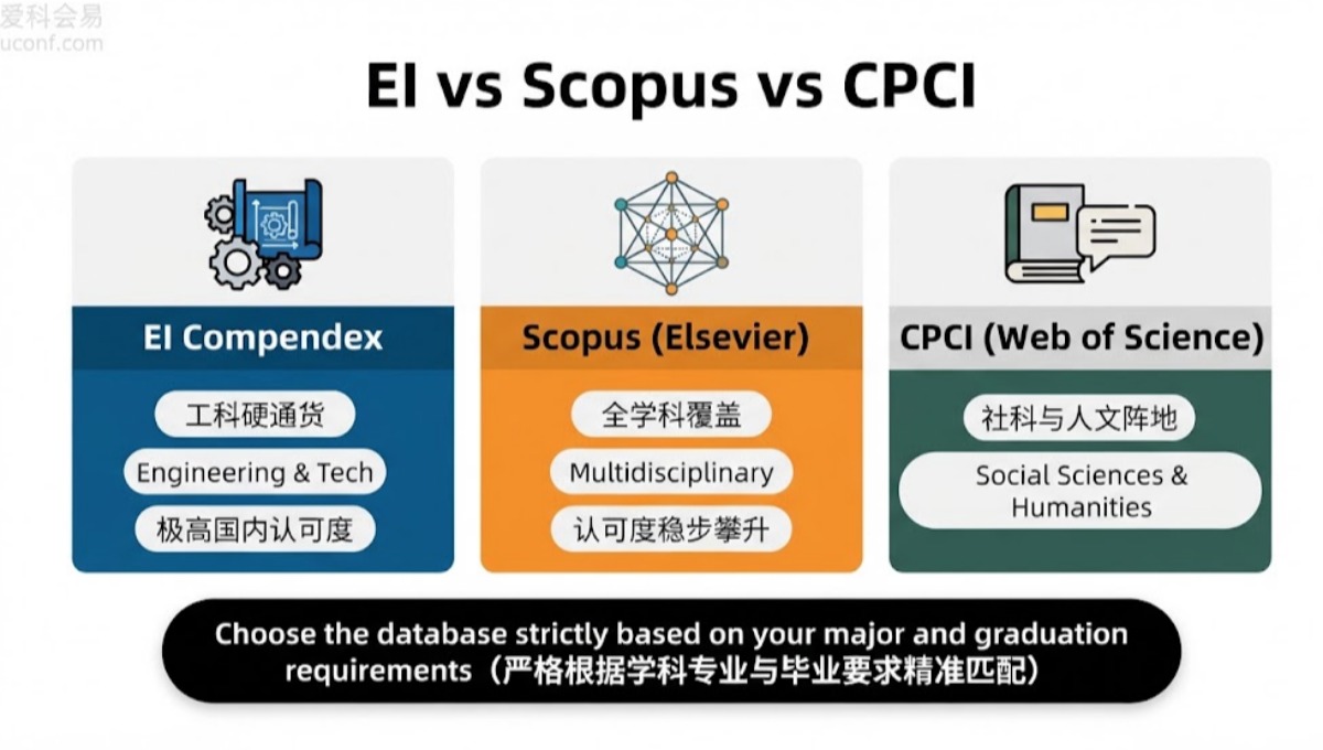 EI会议、Scopus会议、CPCI会议到底有什么区别？一篇文章全讲透