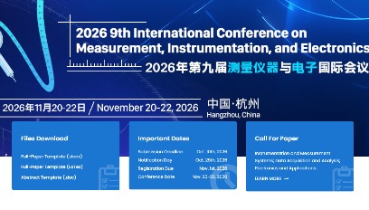 2026年第九届测量仪器与电子国际会议