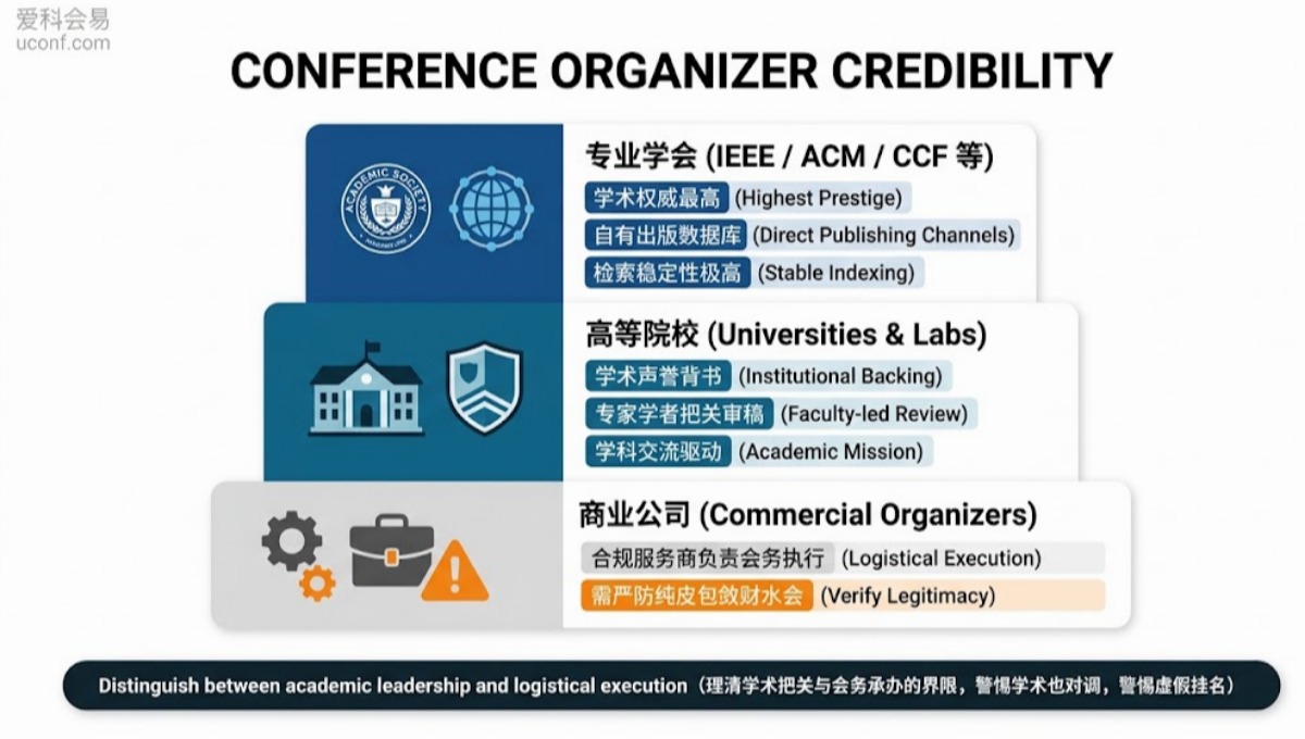 学术会议主办方怎么看？高校、学会与商业公司的核心区别科普