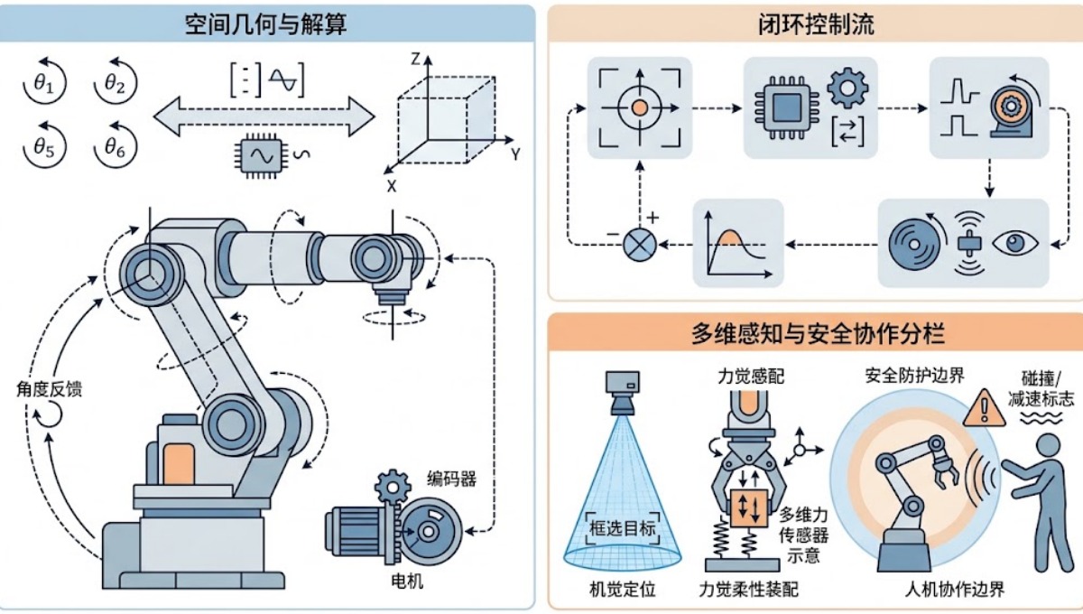 机械臂凭什么能“拿捏”毫米级精度？拆解机器人控制底层的硬核逻辑