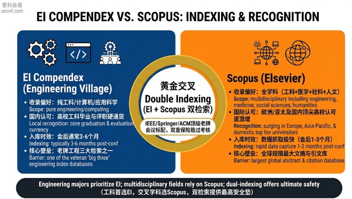 EI Compendex与Scopus数据库有什么区别？国际学术会议检索含金量大对比