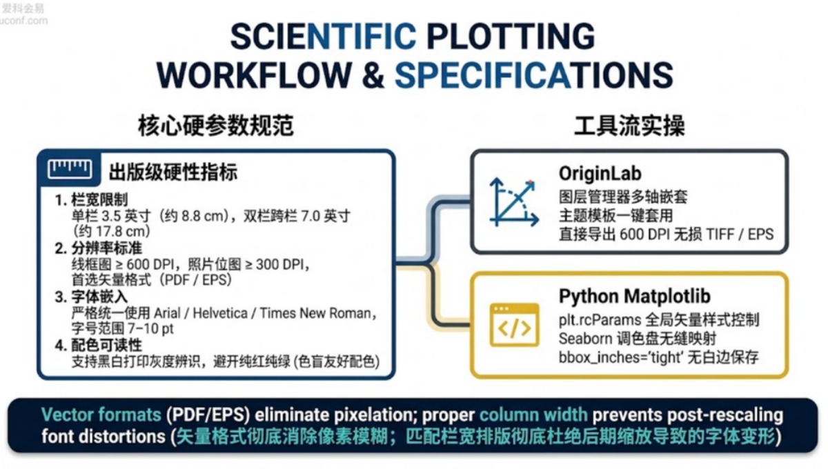 国际学术会议论文插图规范：Origin与Python Matplotlib高颜值绘图指南