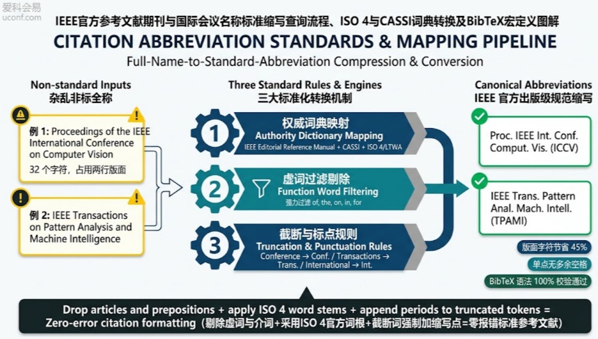 参考文献会议与期刊缩写规范：IEEE官方标准缩写（Abbreviation）速查指南