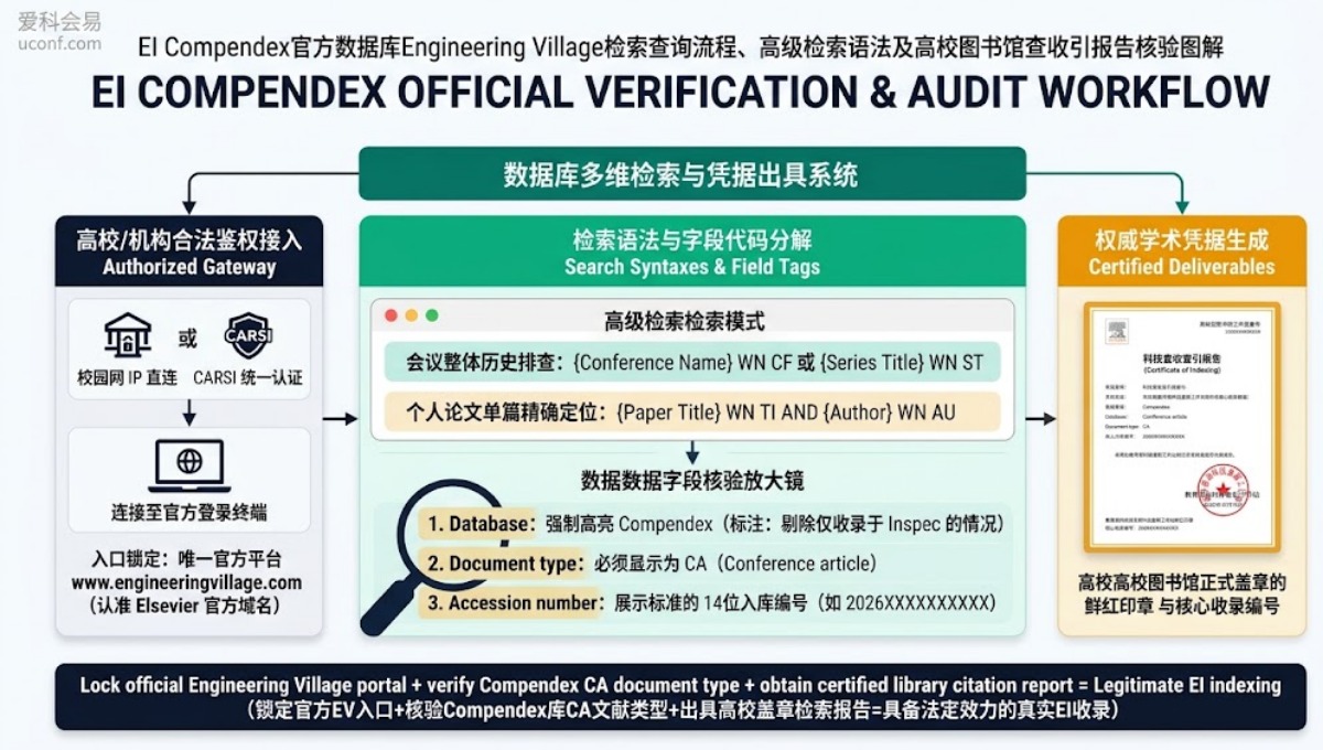 EI会议收录情况怎么查？Engineering Village官方核验步骤与查收查引全指南